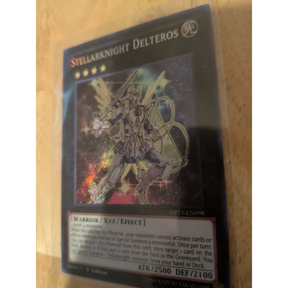 YUGIOH STELLARKNIGHT DELTEROS SECRET RARE MP15-EN098 1ST EDITION